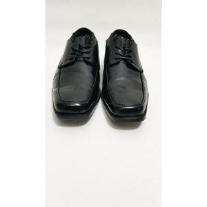 Lucio Ricci Men's Black Dress Oxfords Shoes Square Toe Lace up Size 13